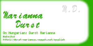 marianna durst business card